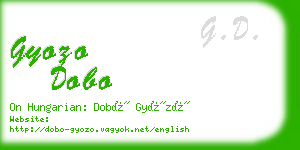 gyozo dobo business card