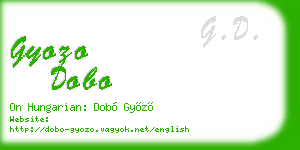 gyozo dobo business card